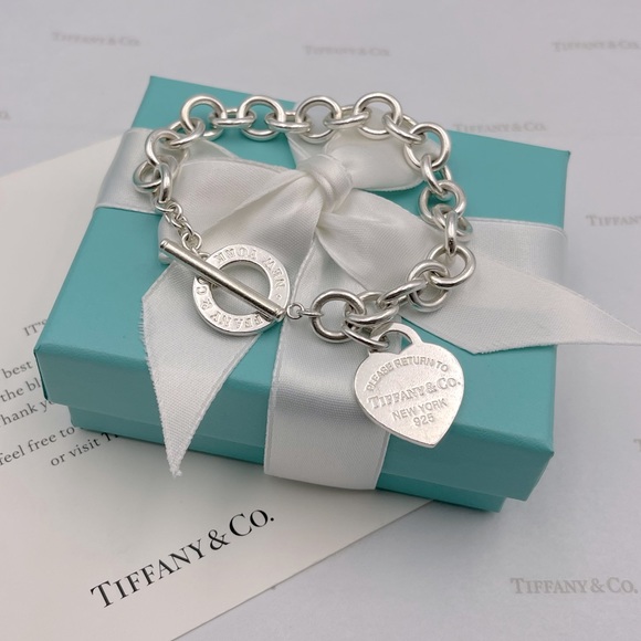 Tiffany & Co. Jewelry - Tiffany & Co. Return to Tiffany Heart Tag Toggle Bracelet Sterling Silver W/Box